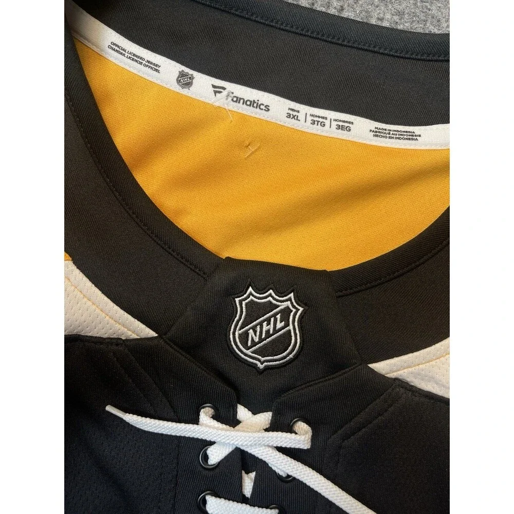 Boston Bruins Fanatics Breakaway Jersey Men's Size 3XL Black NHL Hockey NEW